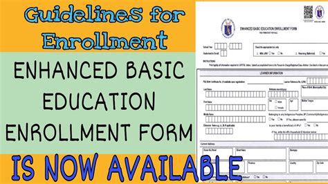 ENROLLMENT GUIDELINES FOR Basic Education and Higher .